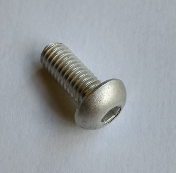 CNC Aluschraube silber matt M5x12mm